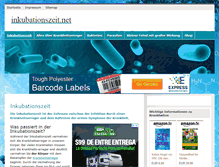 Tablet Screenshot of inkubationszeit.net